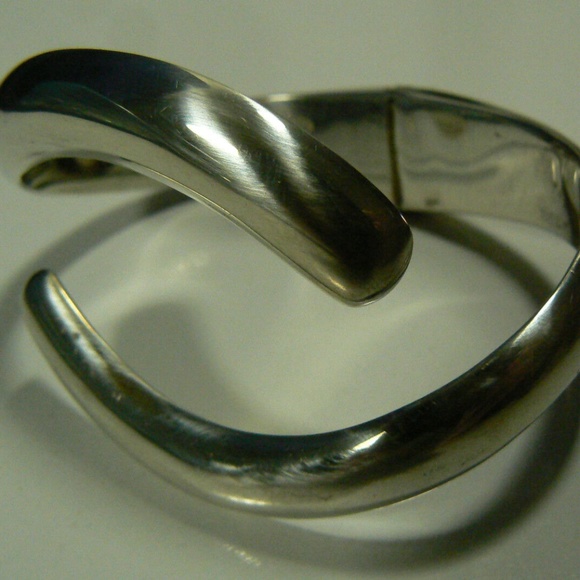 Vintage Modern Designer SiGi Paneda Tasco 256 sterling silver 925 cuff bracelet - Picture 4 of 11